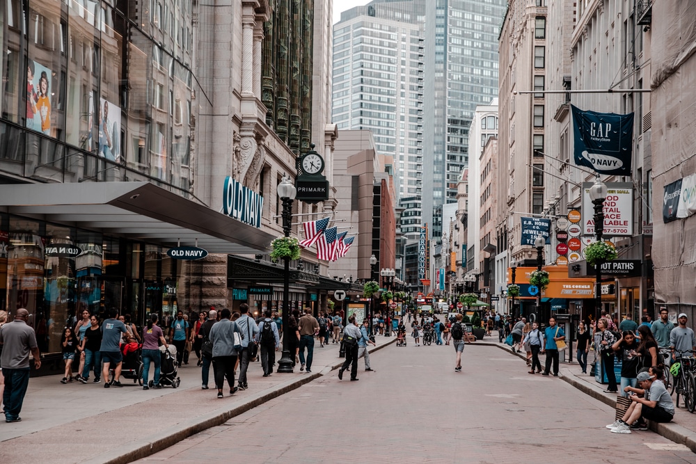 Boston,,Massachusetts,,Usa,-,July,11,,2019:,View,Of,Streets