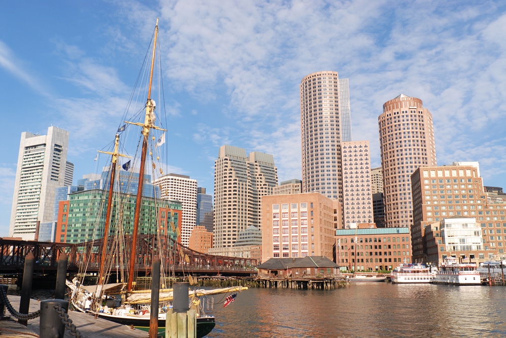 Boston,Harbor,Morning,Ii