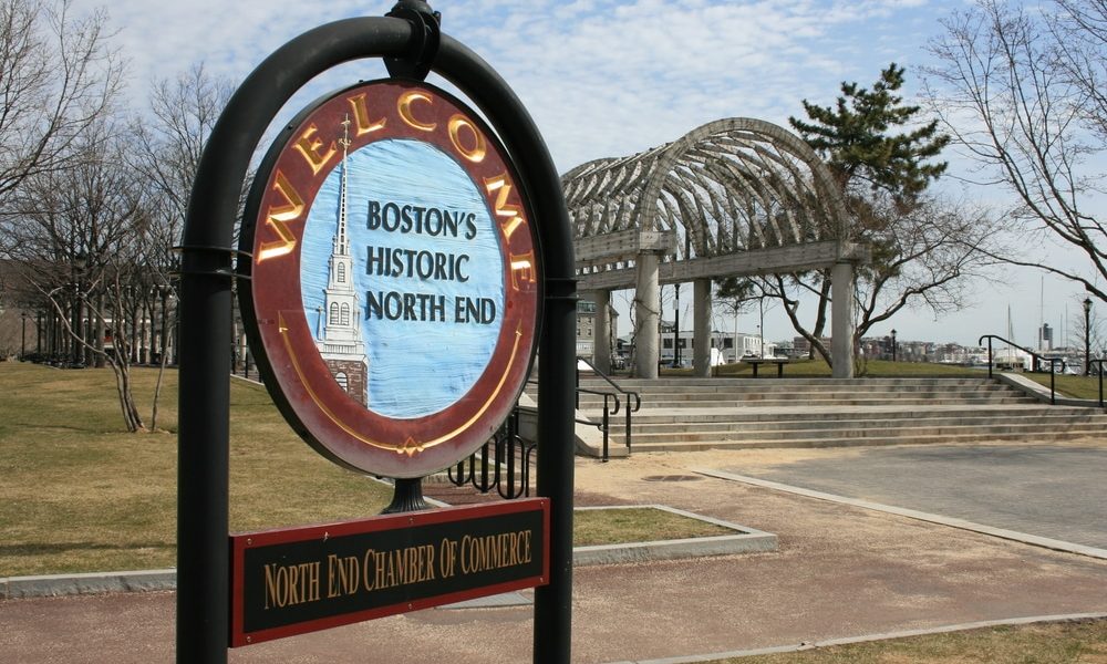 Sign,At,The,Entrance,To,Boston's,North,End.